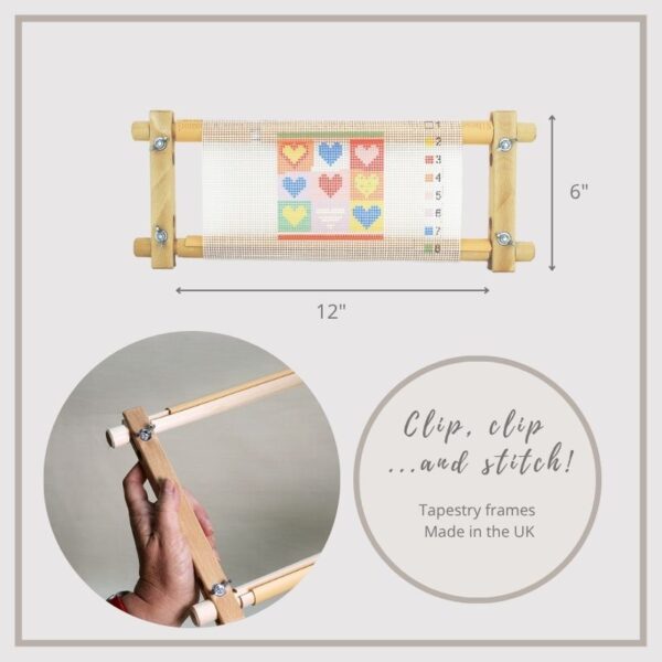 CF126 12" tapestry clip frame (small)