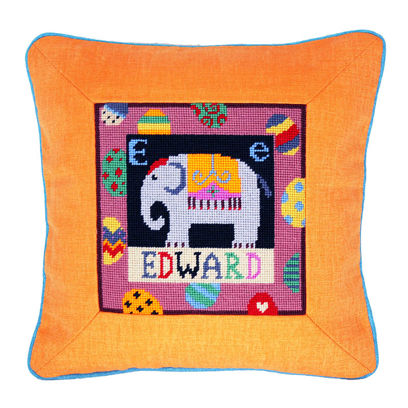 E for Edward A-Z Animals tapestry kit