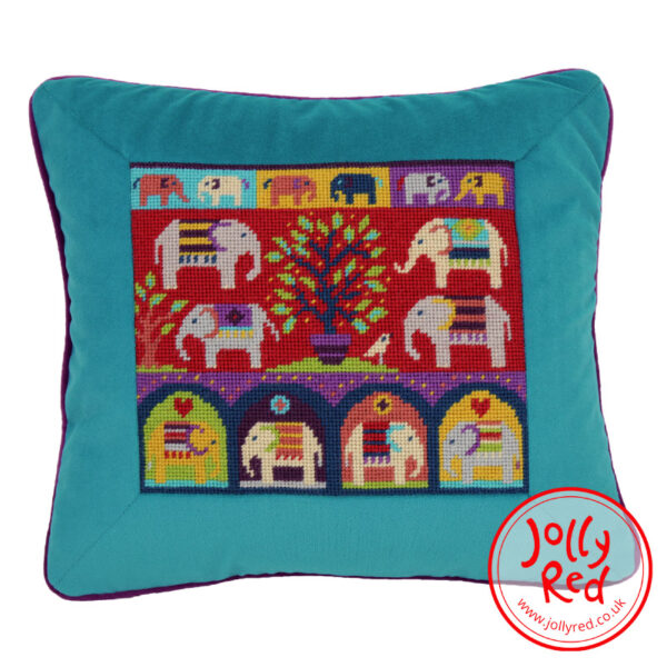 Tapestry kit featuring indian elephants by Jolly Red