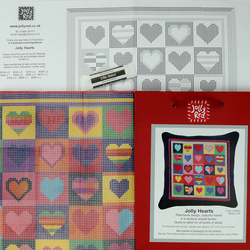 Jolly Hearts canvas - Image 3