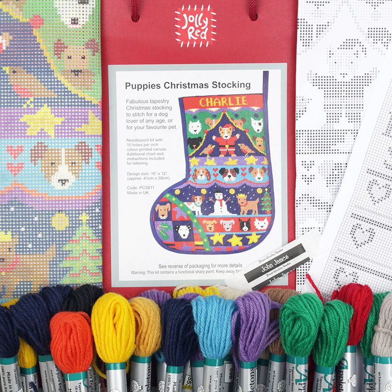 Puppies Christmas Stocking - Image 3