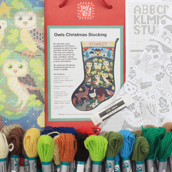 Owls Christmas Stocking - Image 3