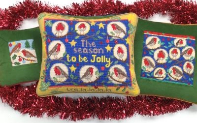 New for Christmas! Jolly Red robin tapestry kits